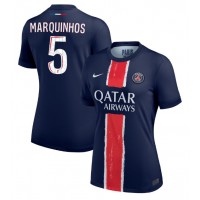 Paris Saint-Germain Marquinhos #5 Fotballklær Hjemmedrakt Dame 2024-25 Kortermet